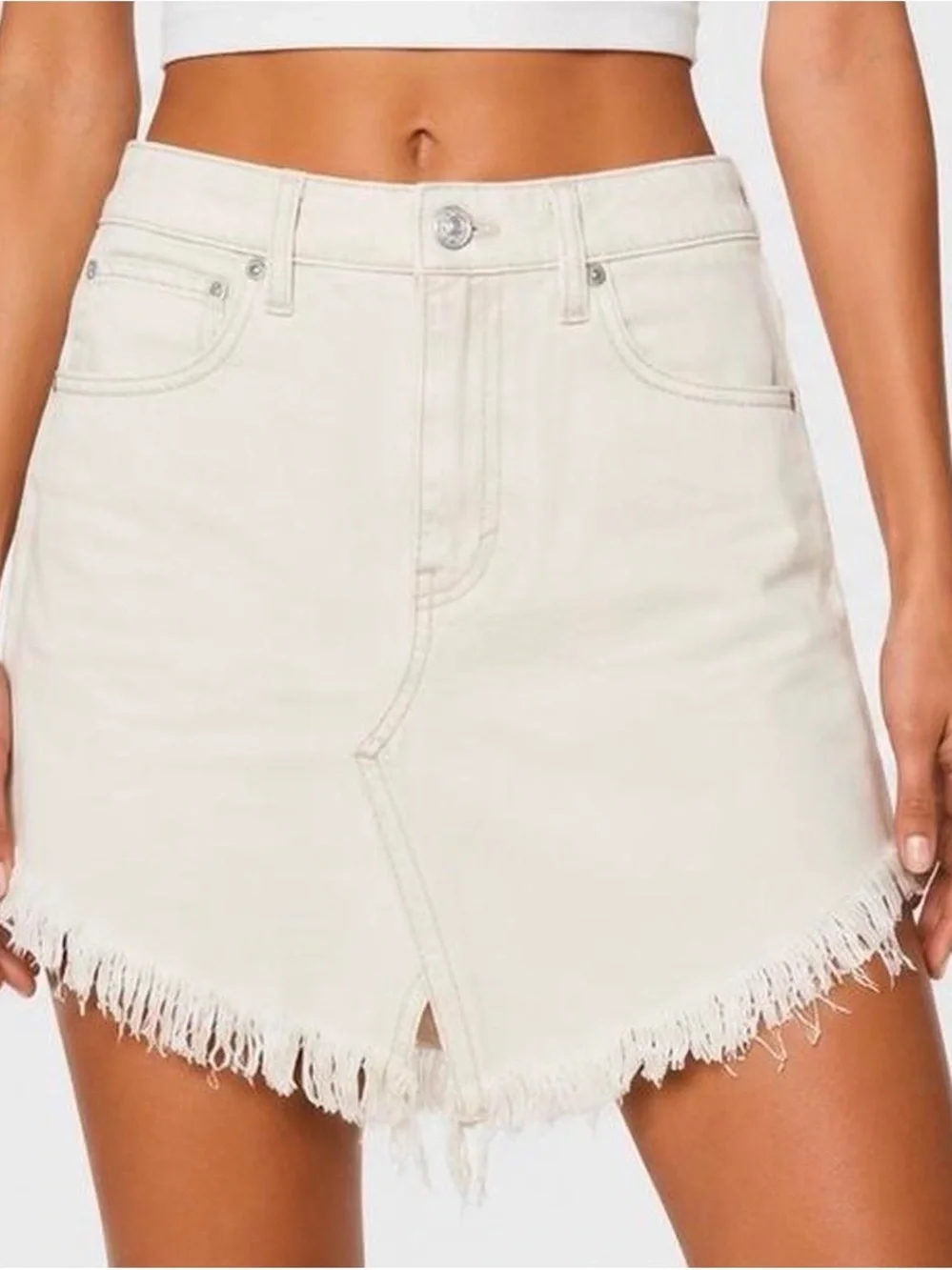 NWT-Free People We The Free Bailey Denim Mini Skirt-Size 26 & 27